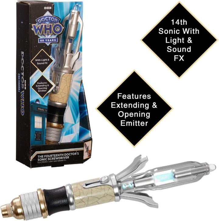 Official Doctor Who David Tennant The Fourteenth Doctors Sonic Screwdriver
