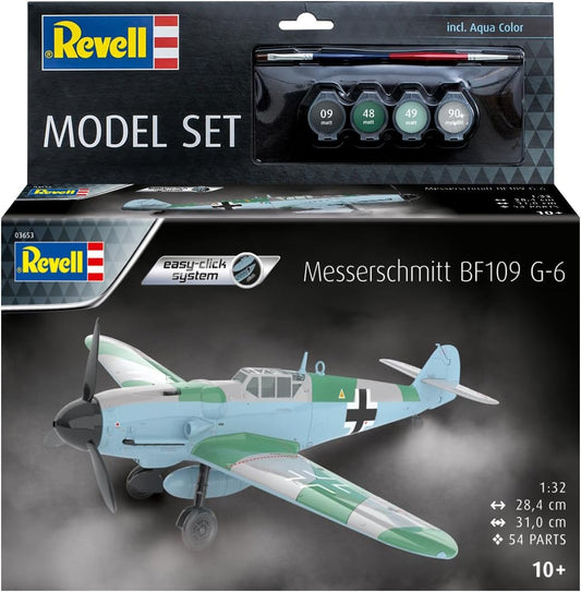 REVELL 63653 Messerschmitt Bf109G 6 1:32 Scale Model Set - Image 2