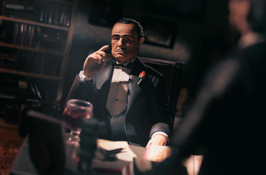 Godfather Don Vito Corleone "Sitting" 1:10 Scale Figure (Repainted) (view 2)
