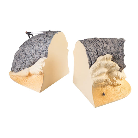Dune Bookends for Shelves Desks and Media Units