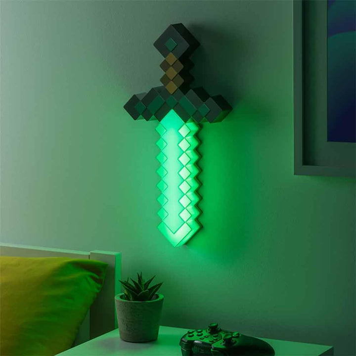 Minecraft Diamond Sword Light Up Lamp