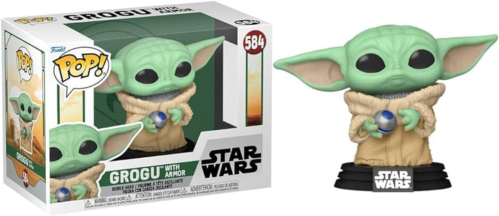 Grogu with Armor Star Wars Funko POP! Vinyl Figure