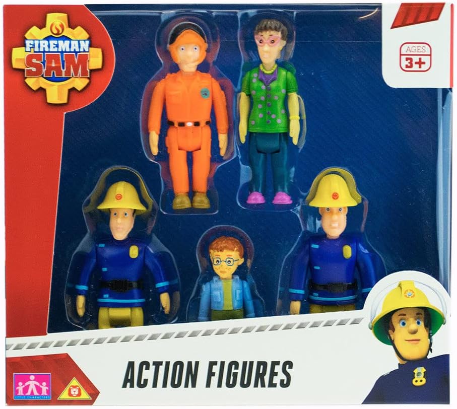 Fireman Sam and the Fire Crew Small Scale Assorted Action Figures (Set of 5)