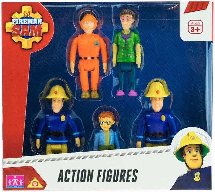 Fireman Sam and the Fire Crew Small Scale Assorted Action Figures (Set of 5)
