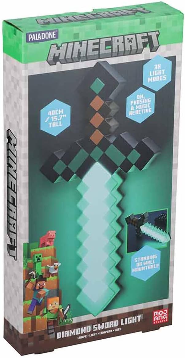 Minecraft Diamond Sword Light Up Lamp