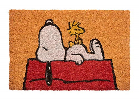 Snoopy Coconut Coir Doormat with Anti-Slip PVC Base view 2