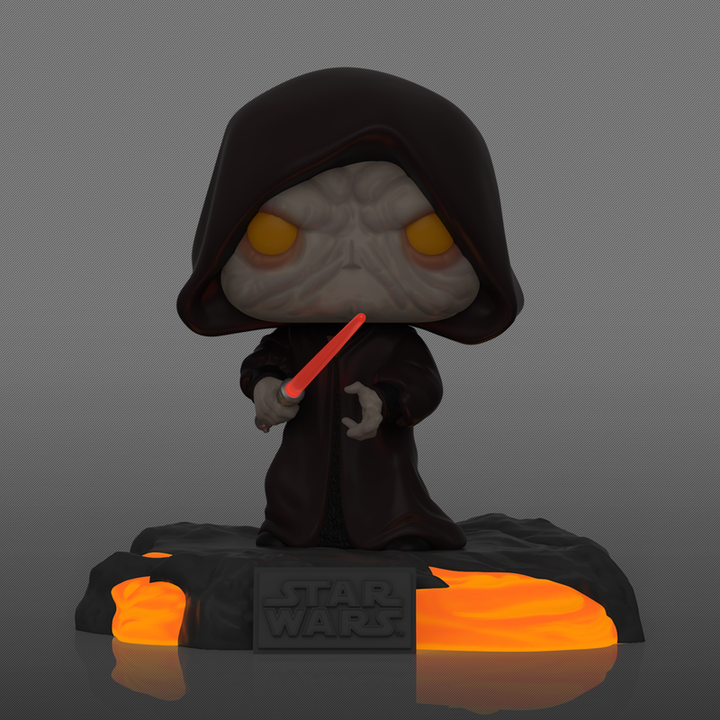 Star Wars Red Saber Series Volume 1 Darth Sidious Glow in the Dark Deluxe Funko Pop! Vinyl Figure