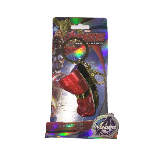 Avengers Hulkbuster Fist Colour Pewter Keyring front view