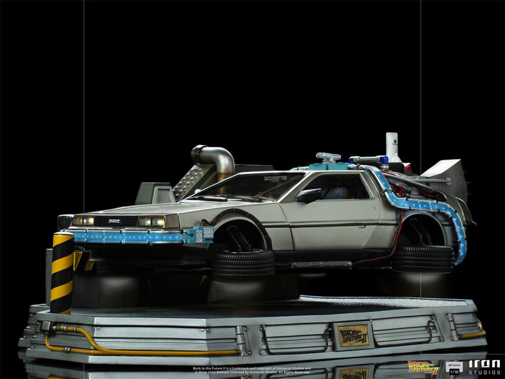 Iron Studios Back to the Future Part II DeLorean 1/10 Scale Deluxe Art Scale Limited Edition Statue