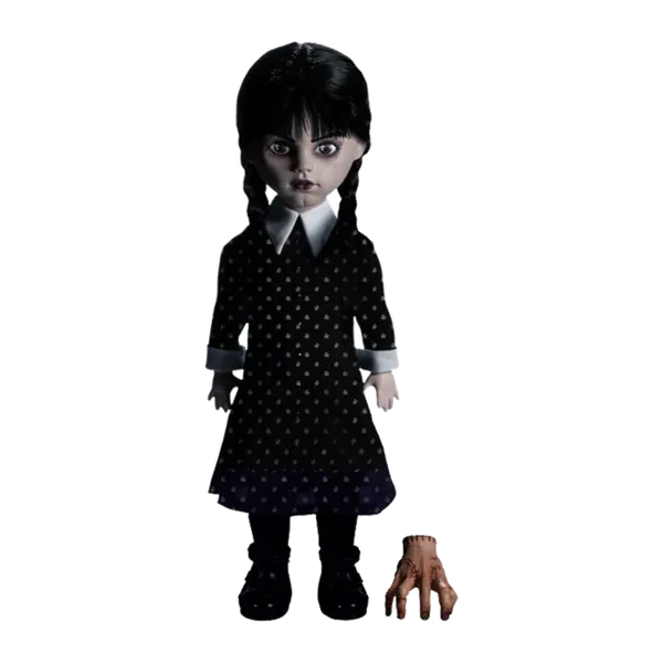 Mezco Living Dead Dolls Adams Family Wednesday and The Thing 10" Figure