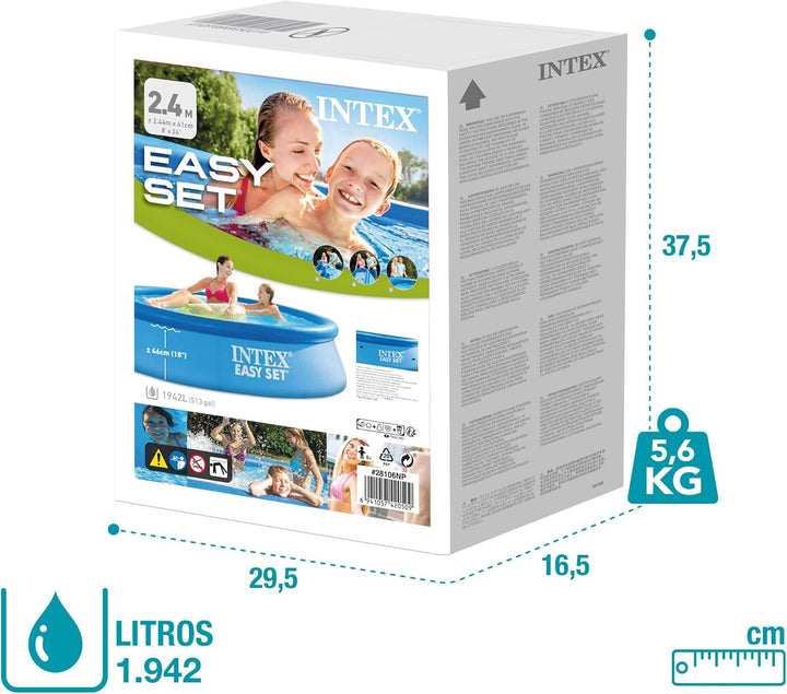 Intex 8ft x 24in Easy Set Swimming Pool