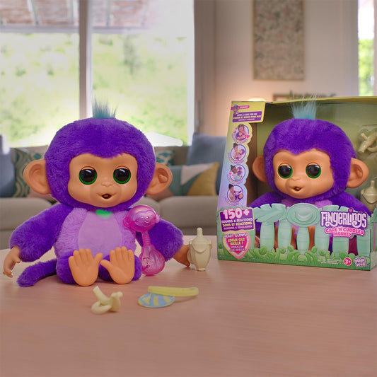 Fingerlings Care ‘n’ Cuddles Interactive Baby Monkey, alternate view