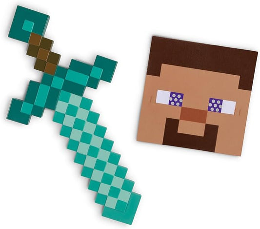 Minecraft Diamond Sword and Mask, alternate view
