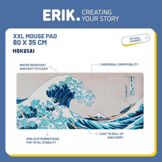 The Great Wave of Kanagawa Hokusai XL Mouse Mat view 2