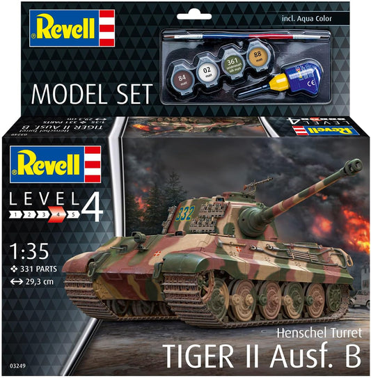 REVELL 63249 Tiger II Ausf. B 1:35 Scale Model Set - Image 2