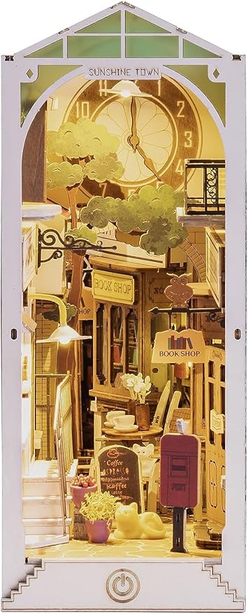 Sunshine Town 3D Book Nook Wooden Puzzle TGB02, alternate view