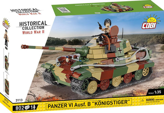 Cobi 3113 World War II Panzer V1 Ausf.B Konigstiger 802 pcs
