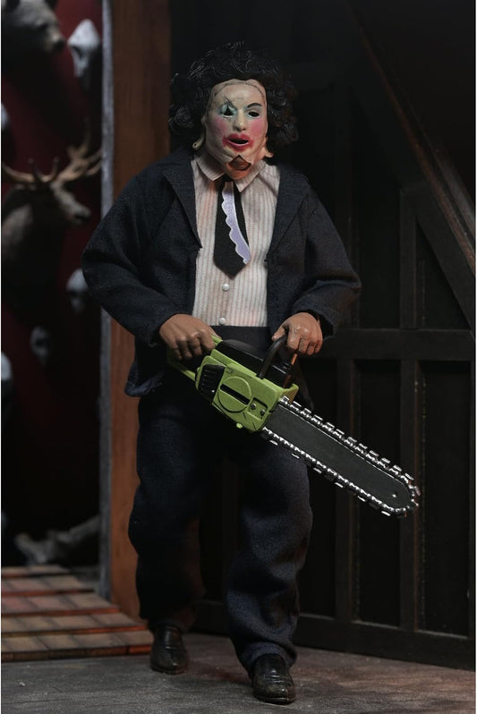 Texas Chainsaw Massacre Leatherface (Pretty Woman Mask) 8" Clothed Action Figure front view
