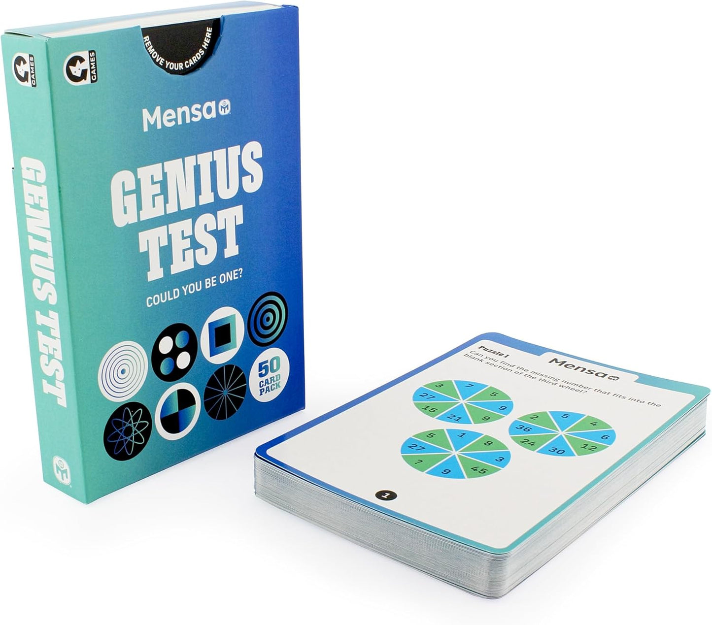 Mensa Brain Teasers Genius Test Card Game