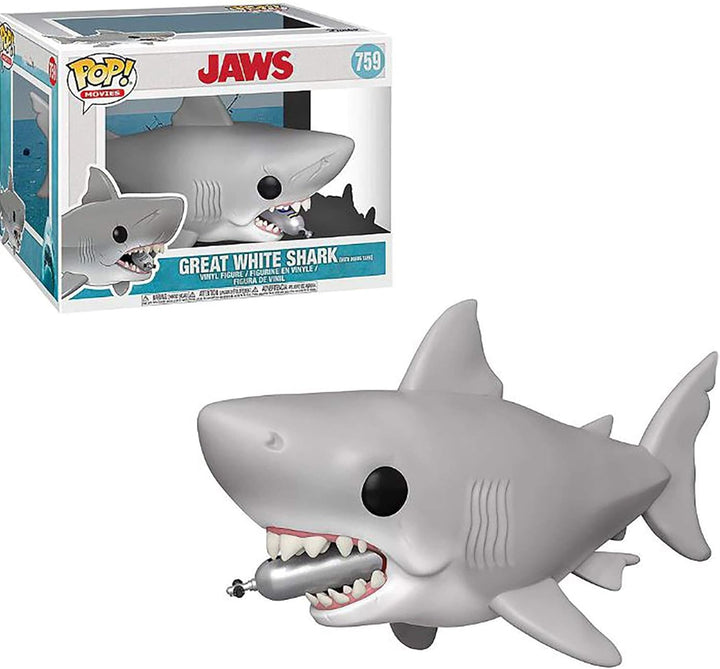 Funko Jaws with Diving Tank Jaws POP Super Size Vinyl Figure