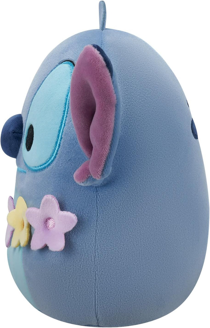 Squishmallows Stitch Disney Wearing Lei Flower Chain Plush 10 Inch