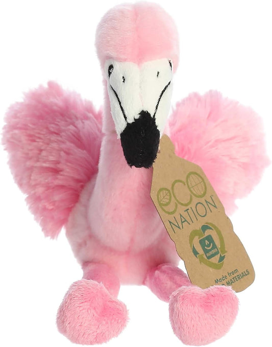 Flamingo Eco Nation Eco Softies 8 Inch Plush alternate view 2