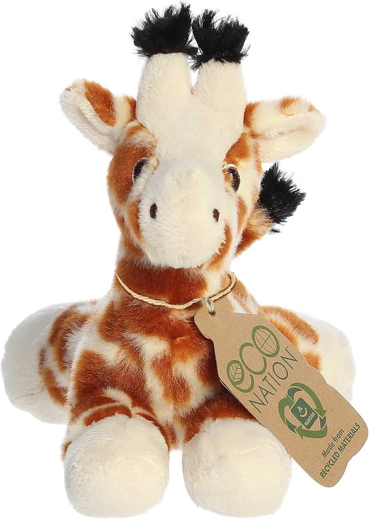 Giraffe Eco Nation Eco Softies 8 Inch Plush alternate view 2