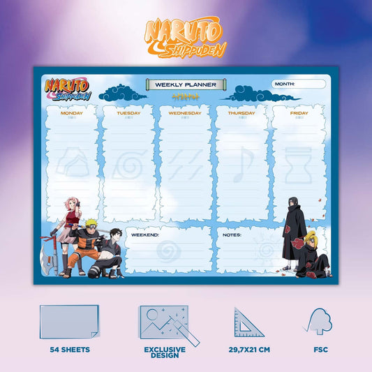 Naruto Shippuden A4 Weekly Planner alternate view