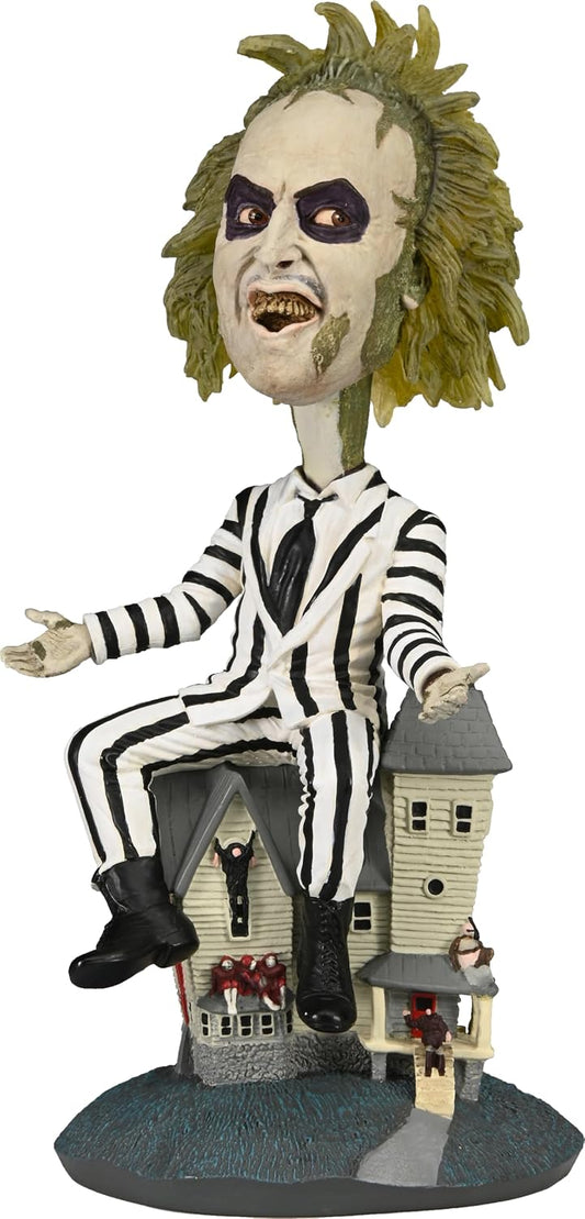 Beetlejuice (1988) Striped Suit Beetlejuice Head Knocker front view
