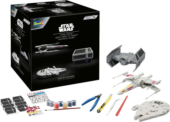 Star Wars X-Wing, Millennium Falcon, Darth Vader's Tie Fighter 2023 Advent Calendar