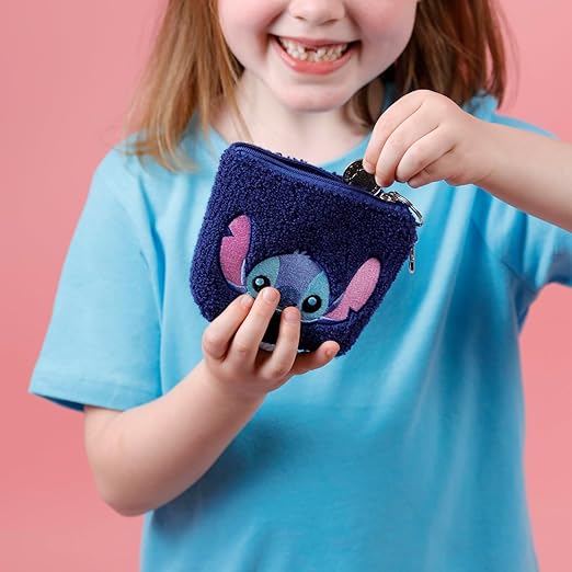 Disney Lilo and Stitch Blue & Pink Purse Keychain - Image 2