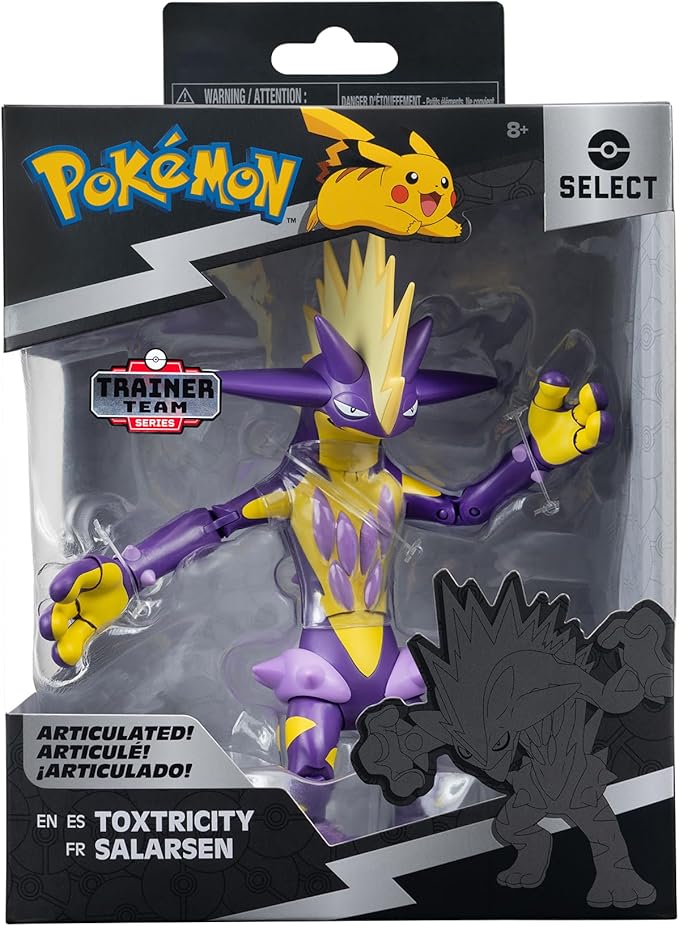 Pokémon Toxtricity (Amped Form) Super Articulated Figure 6" Select Series by Jazwares