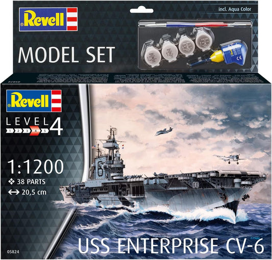 REVELL Model Set USS Enterprise CV 6 1:1200 Model Set - Image 2