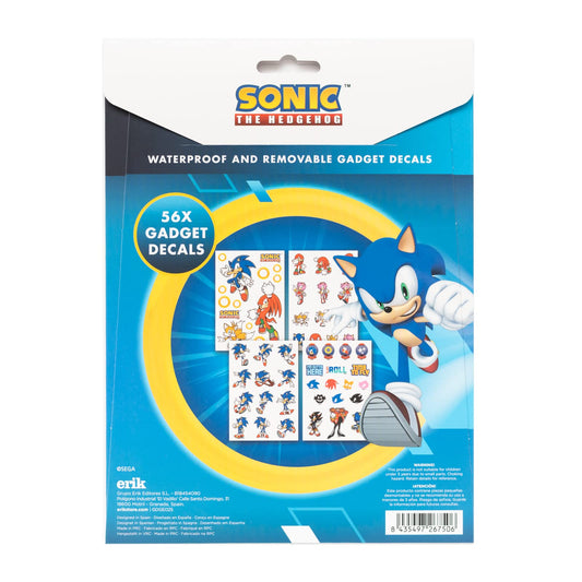 Sonic The Hedgehog Reusable Tech Stickers 56 Pack