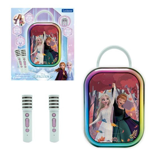 Disney Frozen Bluetooth Karaoke Speaker & 2 Wireless Microphones