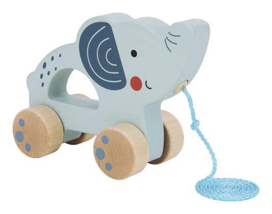 Wooden Pull Along Elephant - Image