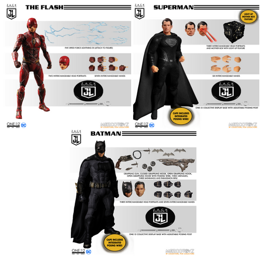 Zack Snyder's Justice League One:12 Collective Deluxe Steel Boxed Set front view