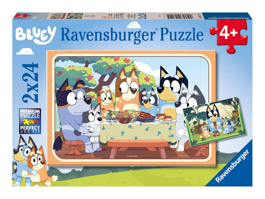 Bluey 2x 24 Piece Jigsaw Puzzle - Image