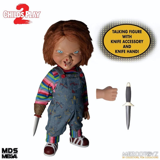 Child's Play 2 Menacing Chucky 15" MDS Mega Scale Talking Figure front view