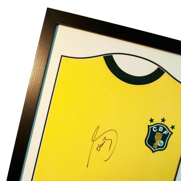 Brazil Socrates Signed Shirt Framed