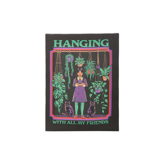 19x25cm Hanging With All My Friends Canvas Plaque by Steven Rhodes, alternate view