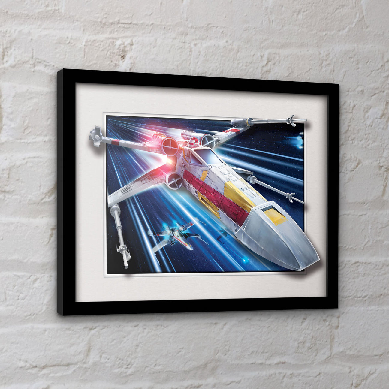 Star Wars X Wing Breakout 3D Effect Framed Collector Print