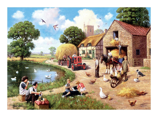 Nostalgia Collection: Harvest Time 1000 Piece Jigsaw Puzzle - Image
