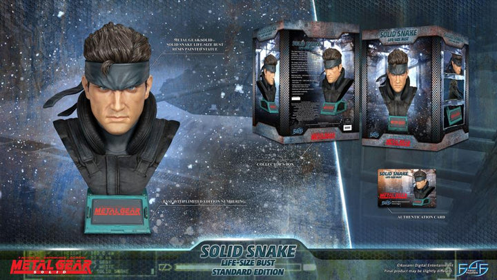 First4Figures Metal Gear Solid Solid Snake 1/1 Scale Life-Size Bust