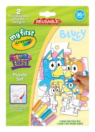 Bluey Colour and Erase Puzzle Game