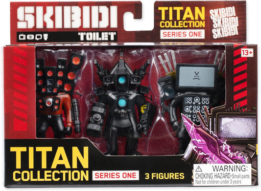 Skibidi Toilet Action Figure Mini Titan Collection Series One 3 Pack - Image 2