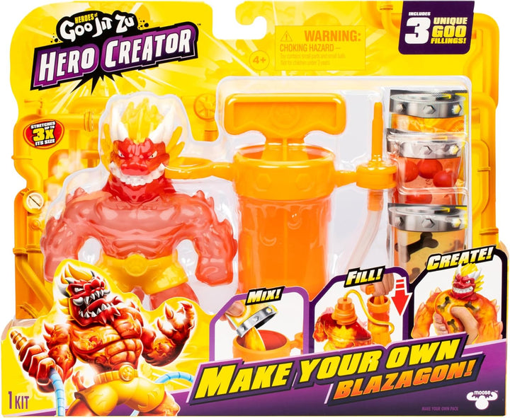 Heroes Of Goo Jit Zu Blazagon Hero Creator Action Figure Pack