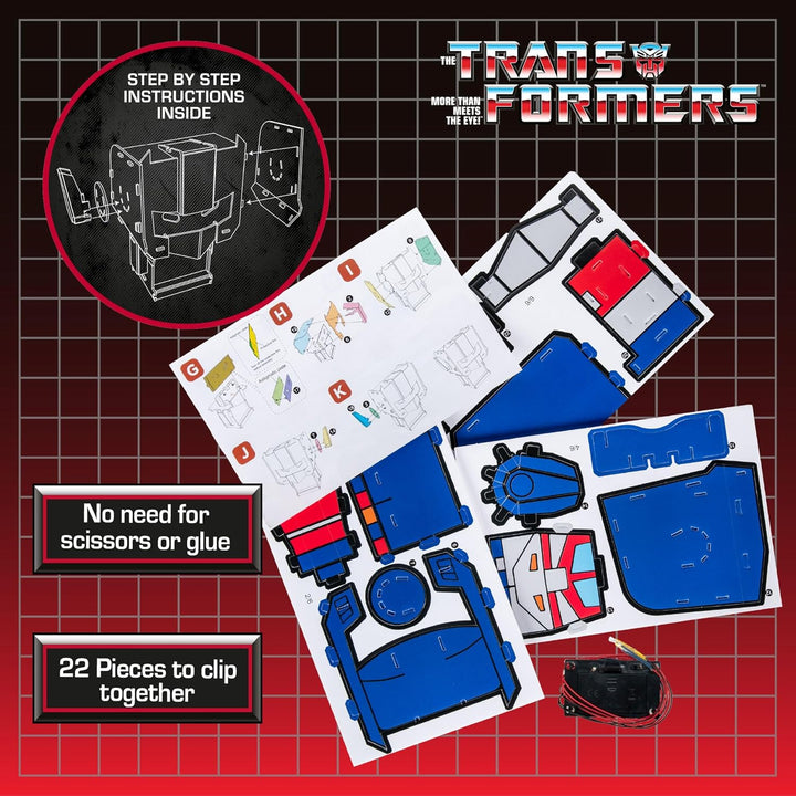 Transformers Optimus Prime Build A Bot Light Kit Figure