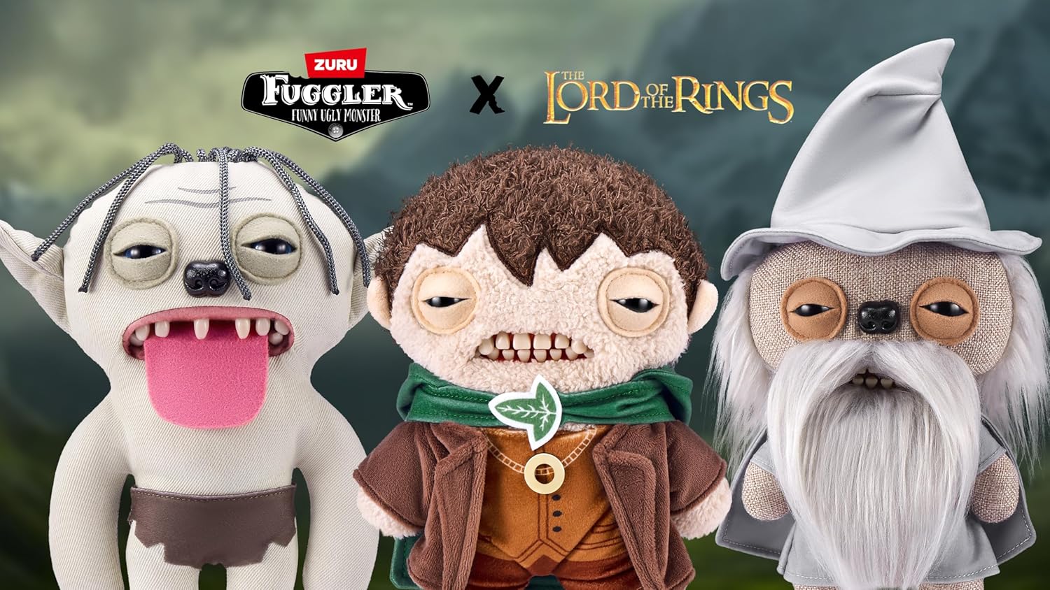 NEW Fuggler Lord of the Rings, Set Of 3- Frodo Gollum