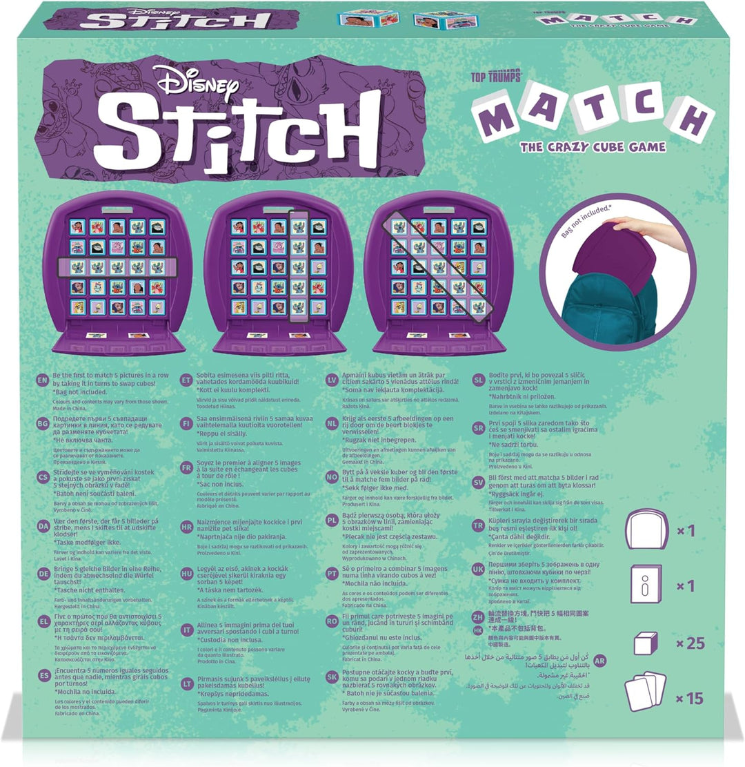 Top Trumps Stitch Matching Card Game